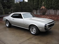 1968 Silver Chevy Camaro