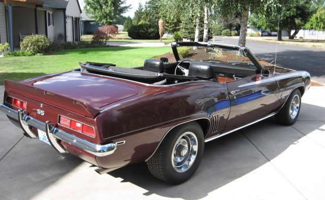 1969 Chevy Camaro Convertible Rear End