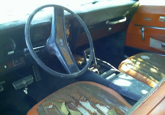 1969 Chevy Camaro Pace Car Interior